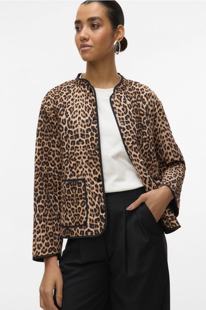 VMCLARA JACKET GA NOOS 10331363 Rugby Tan/LEOPARD
